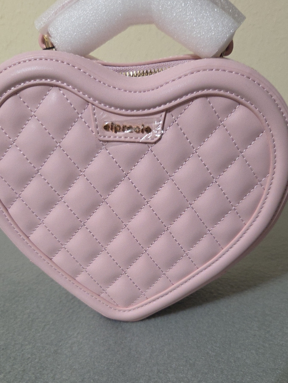 Elpreole Amia Quilted Pink Heart Top Handle Crossbody Bag Purse - New with Tags